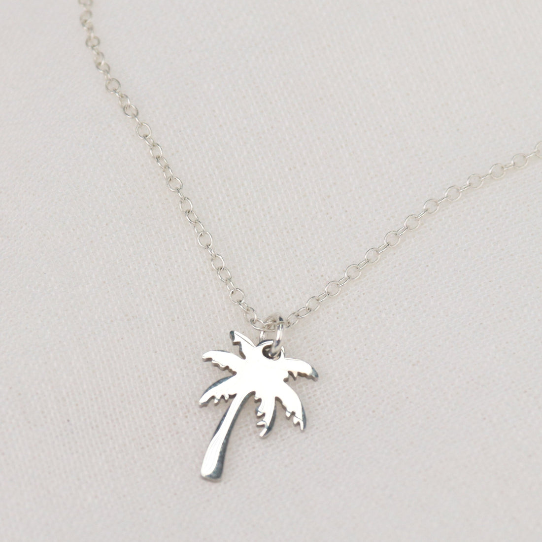 Coco | Coconut Palm Tree 18K Gold Plated or Stainless Steel Pendant Chain