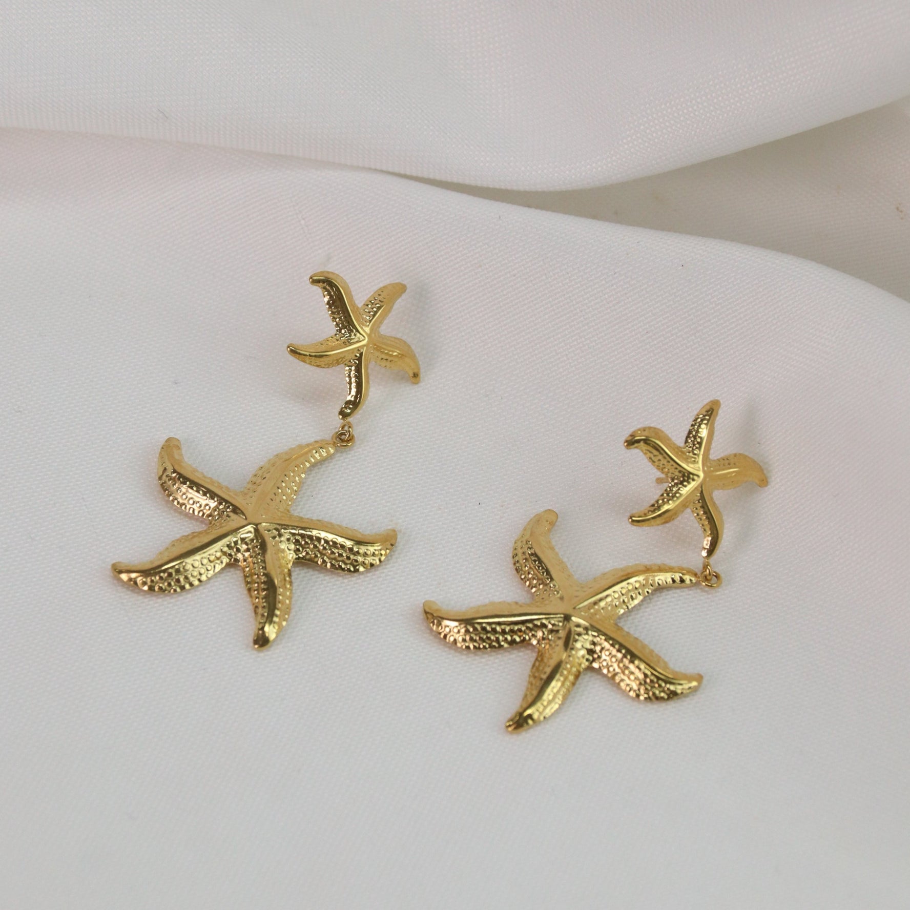 Asteria | Chunky Gold Statement Stud Earrings