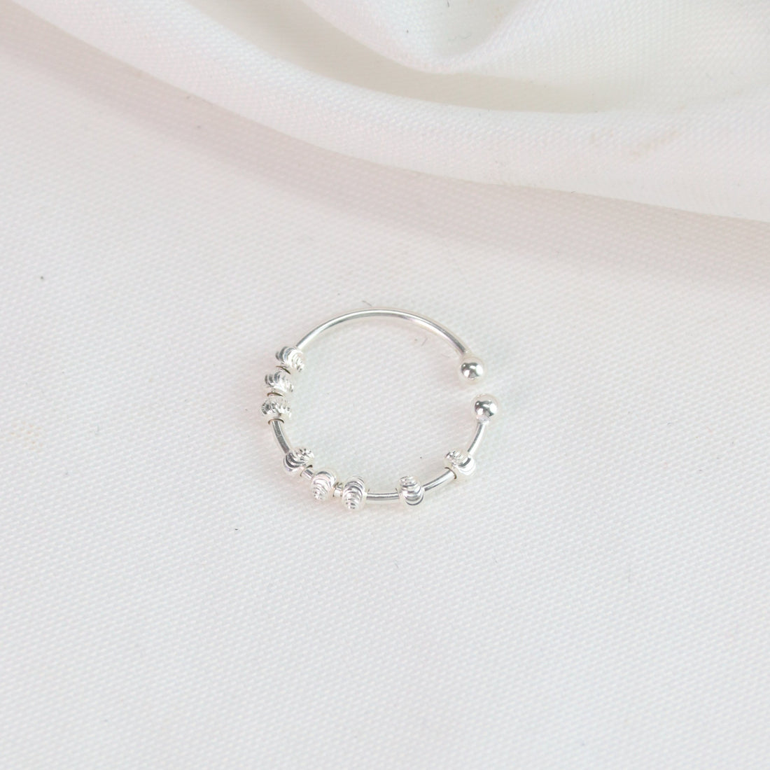 Fidget Ring | Adjustable Sterling Silver Ring