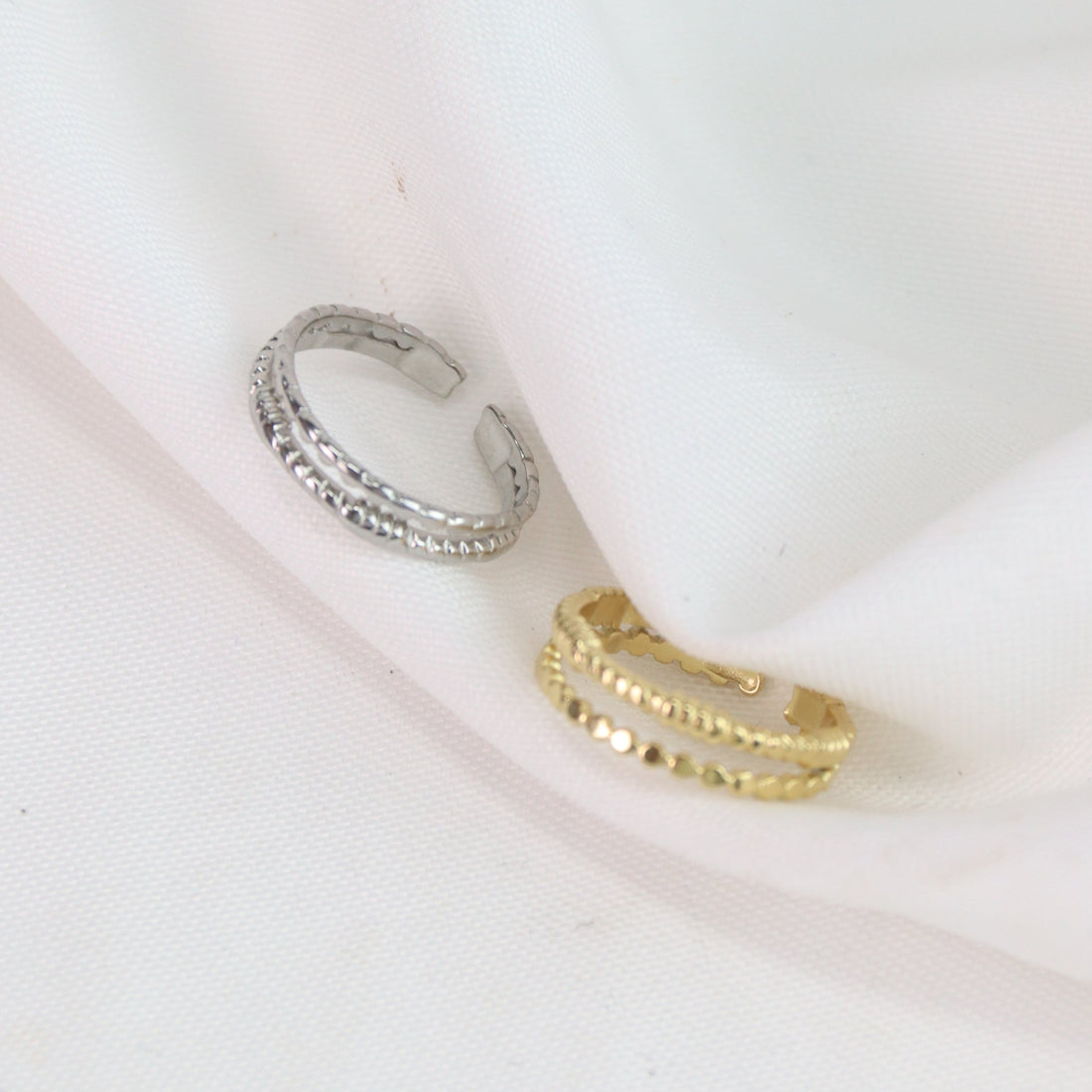 Maya | Adjustable Gold Plated Stainless Steel Ring
