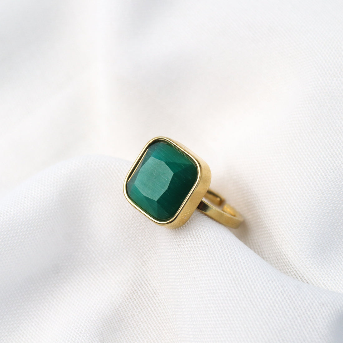 Indira | Gold Plated Adjustable Ring