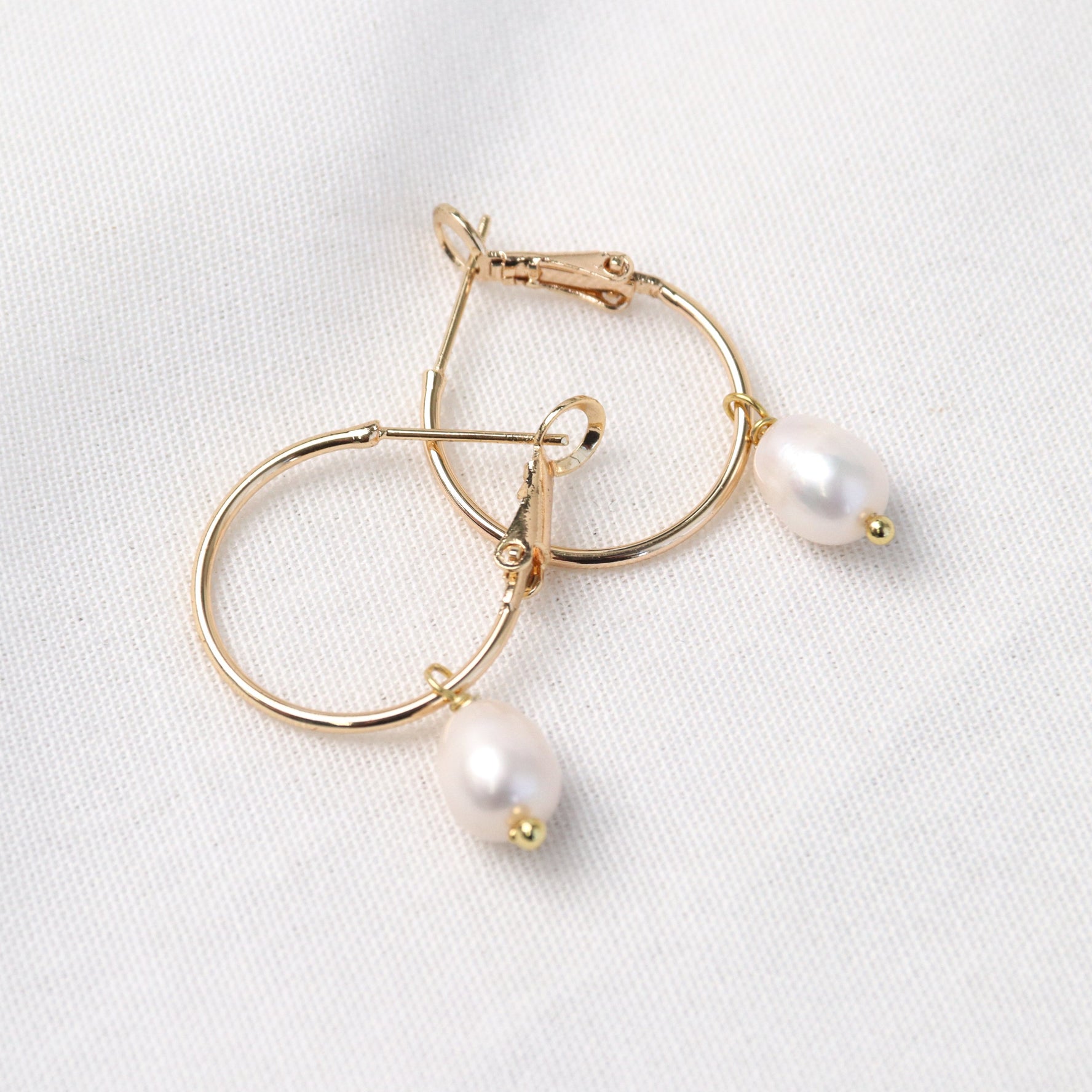 Broome | Pearl Hoop Earrings