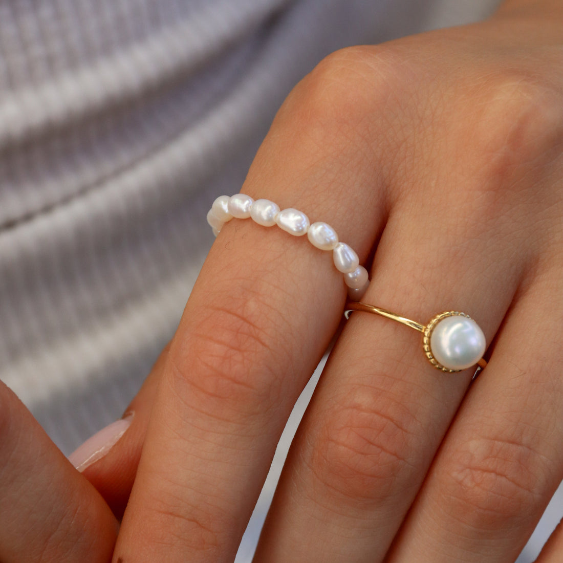 Parker |  Freshwater Pearl Beaded Ring