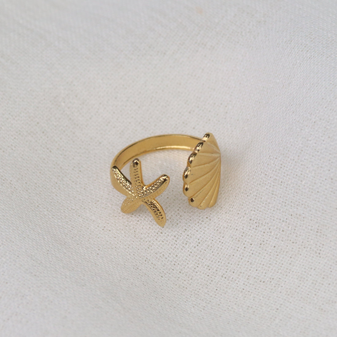 Maldives | Gold Plated Link Adjustable Ring