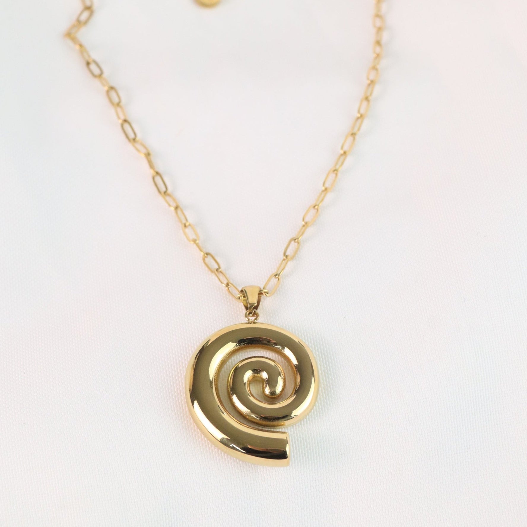 Marisol - Gold Organic Swirl Necklace