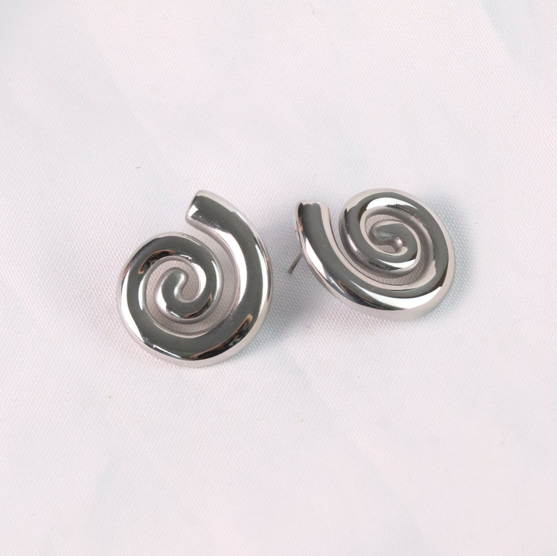 Marisol - Gold Organic Swirl Stud Earrings