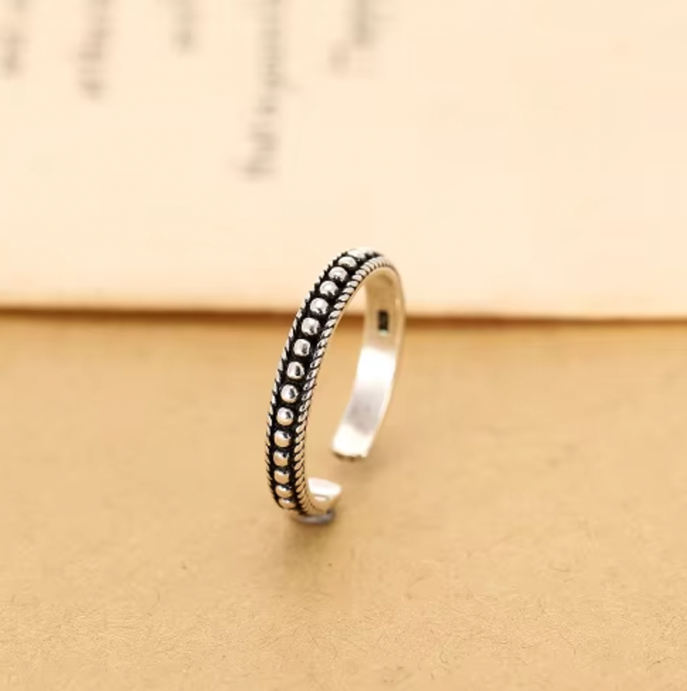 Pia | Adjustable Stainless Silver Ring