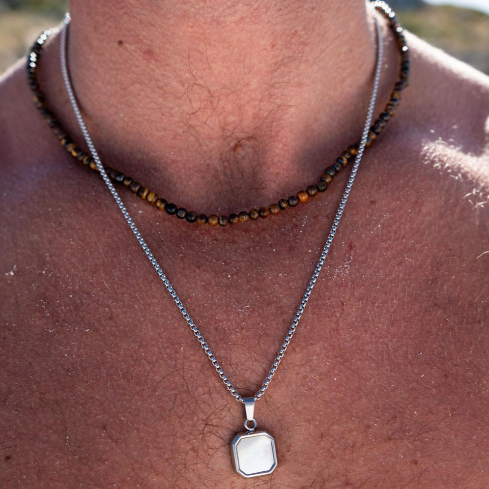 Tiger Eye Beaded Necklace