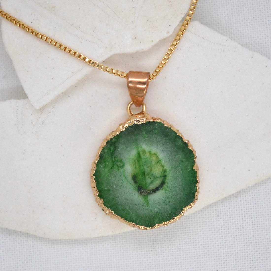 Iris | Agate Pendant Necklace - Boheme Life Collection